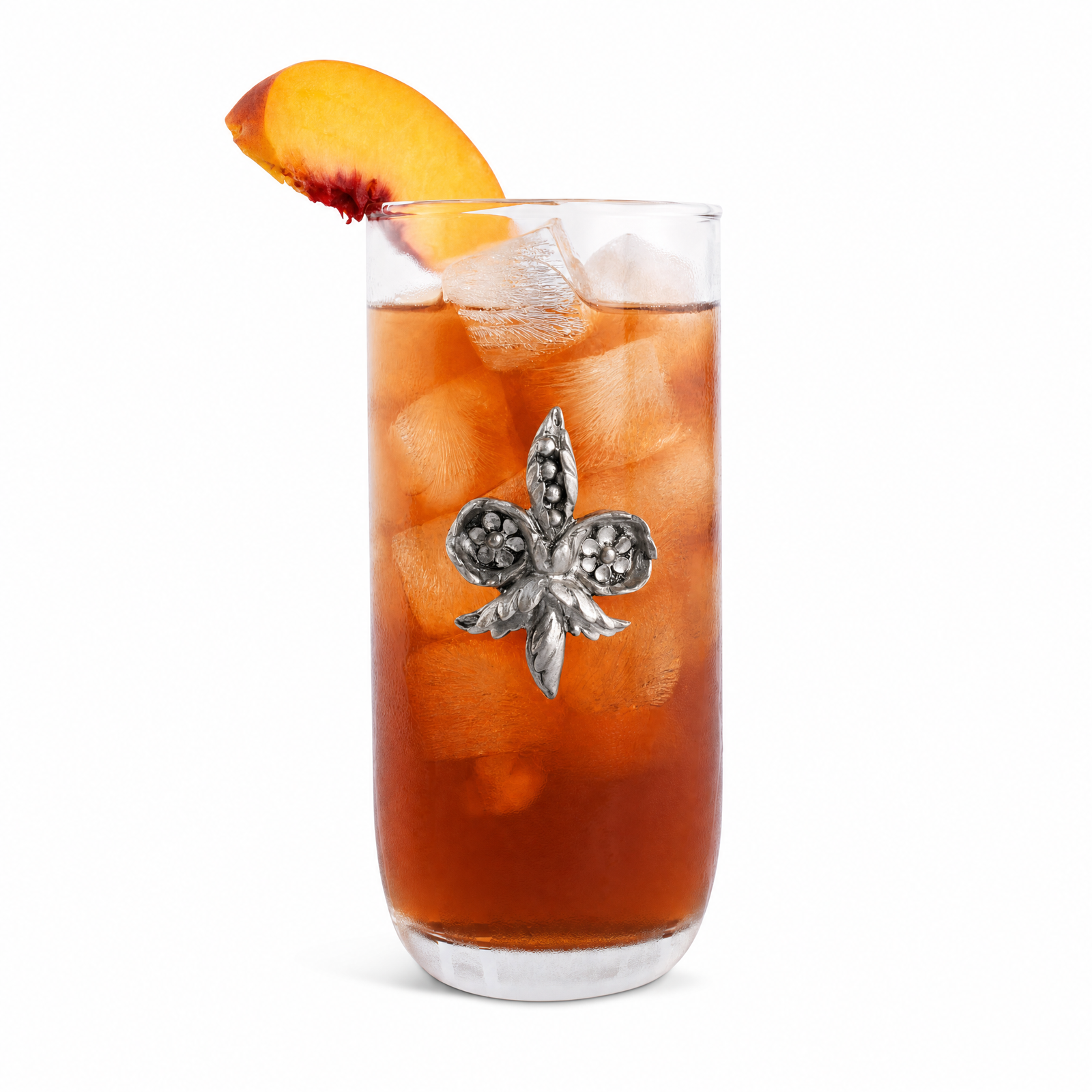 Fleur De Lis Ice Tea Glass 1