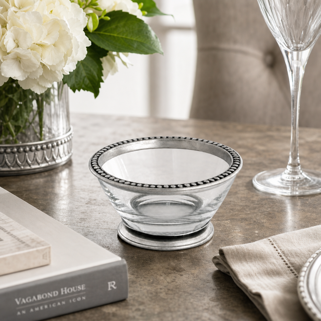 Pewter Beaded Medici Bowl 2