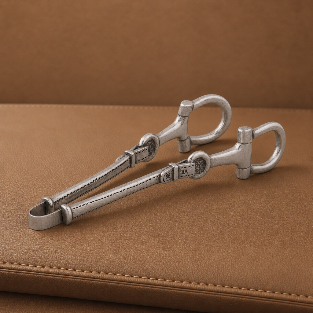Equestrian Pewter Bit Ice Tong 3