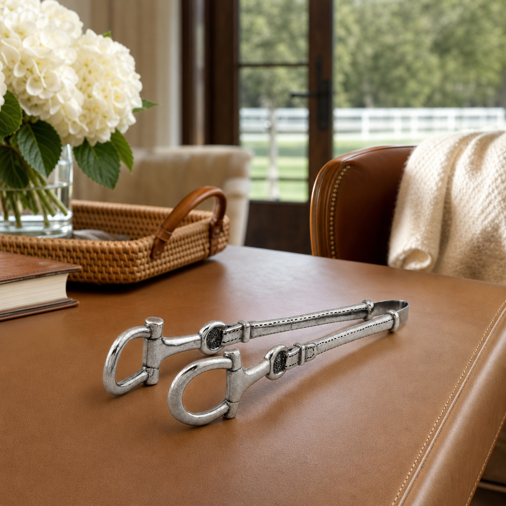 Equestrian Pewter Bit Ice Tong 8
