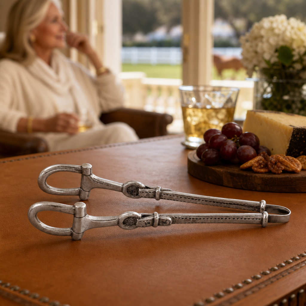 Equestrian Pewter Bit Ice Tong 9