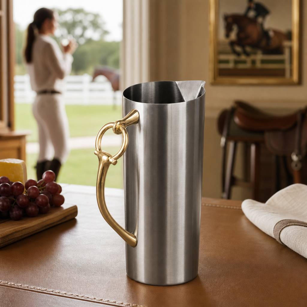 Equestrian Bit Handle Stainless Steel Pitcher 5