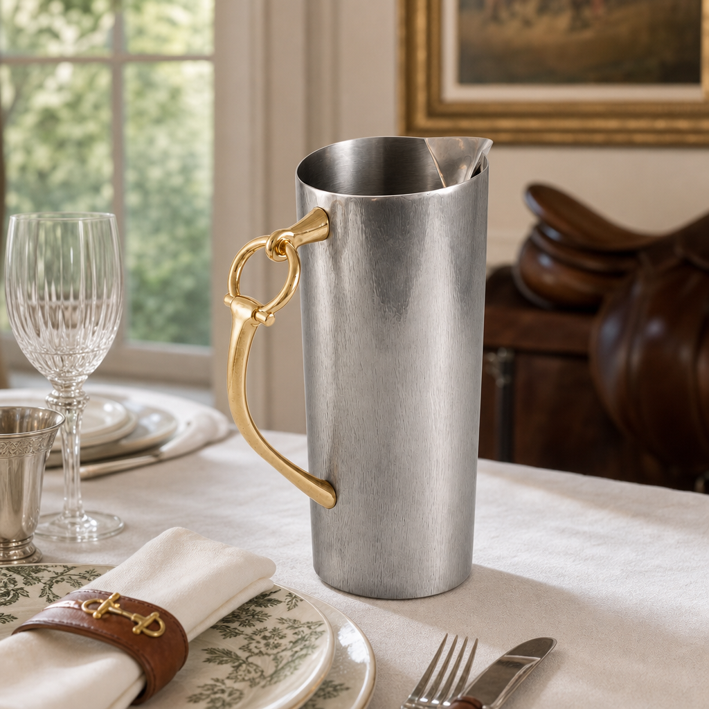 Equestrian Bit Handle Stainless Steel Pitcher 5