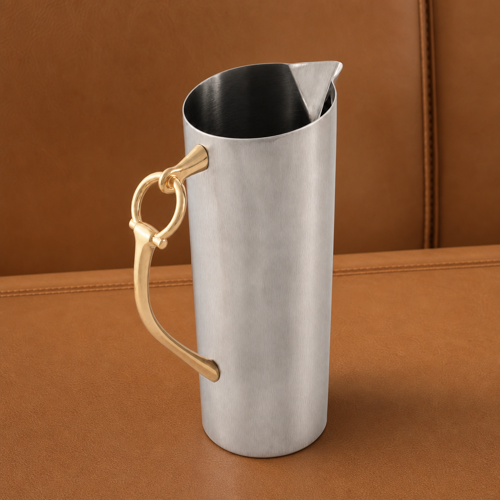 Equestrian Bit Handle Stainless Steel Pitcher 3