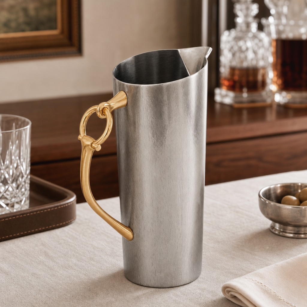 Equestrian Bit Handle Stainless Steel Pitcher 3