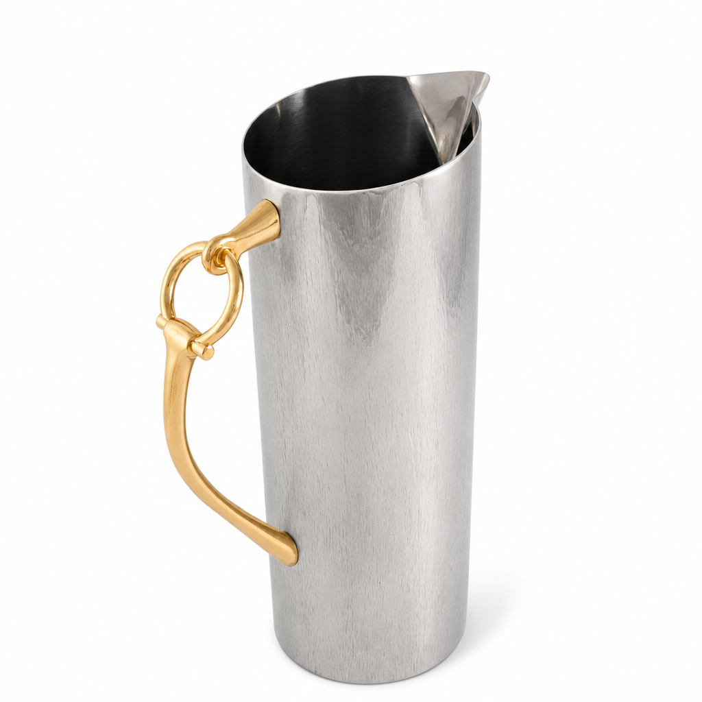 Equestrian Bit Handle Stainless Steel Pitcher 6