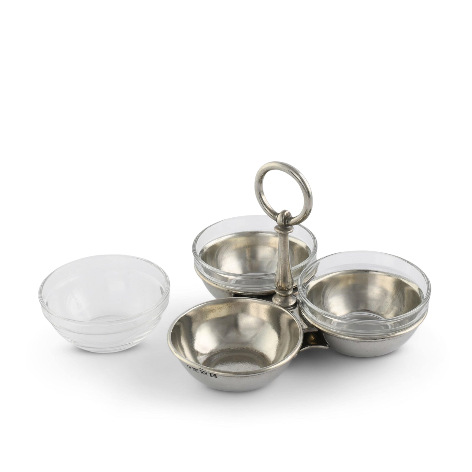 Pewter Condiment Trio