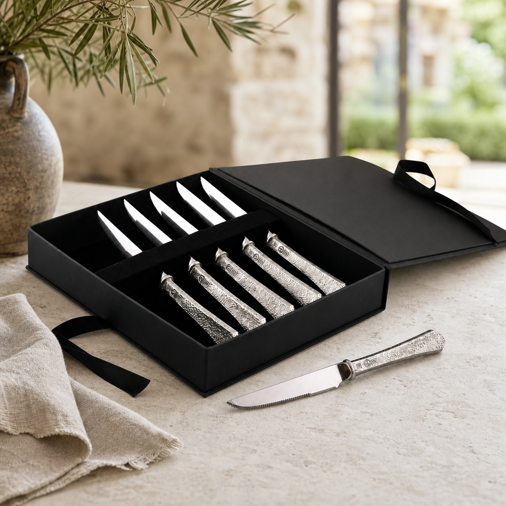 Hammered Steak Knife Set 3