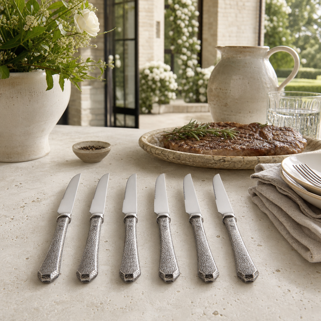 Hammered Steak Knife Set 9