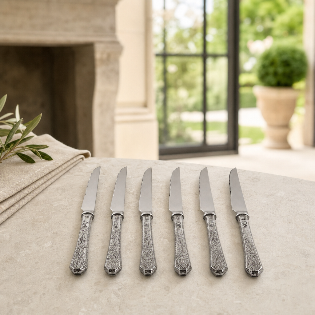 Hammered Steak Knife Set 5