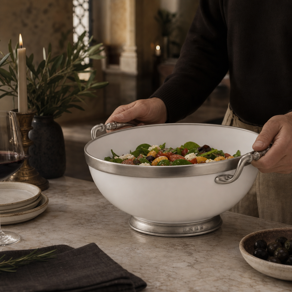 Serving Bowl Porcelain with Handles 7