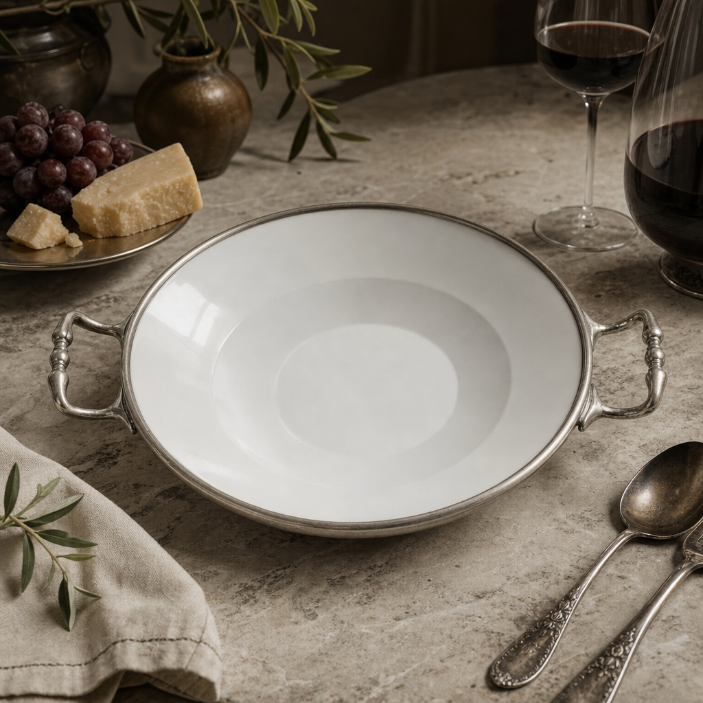 Serving Bowl Porcelain with Handles 8