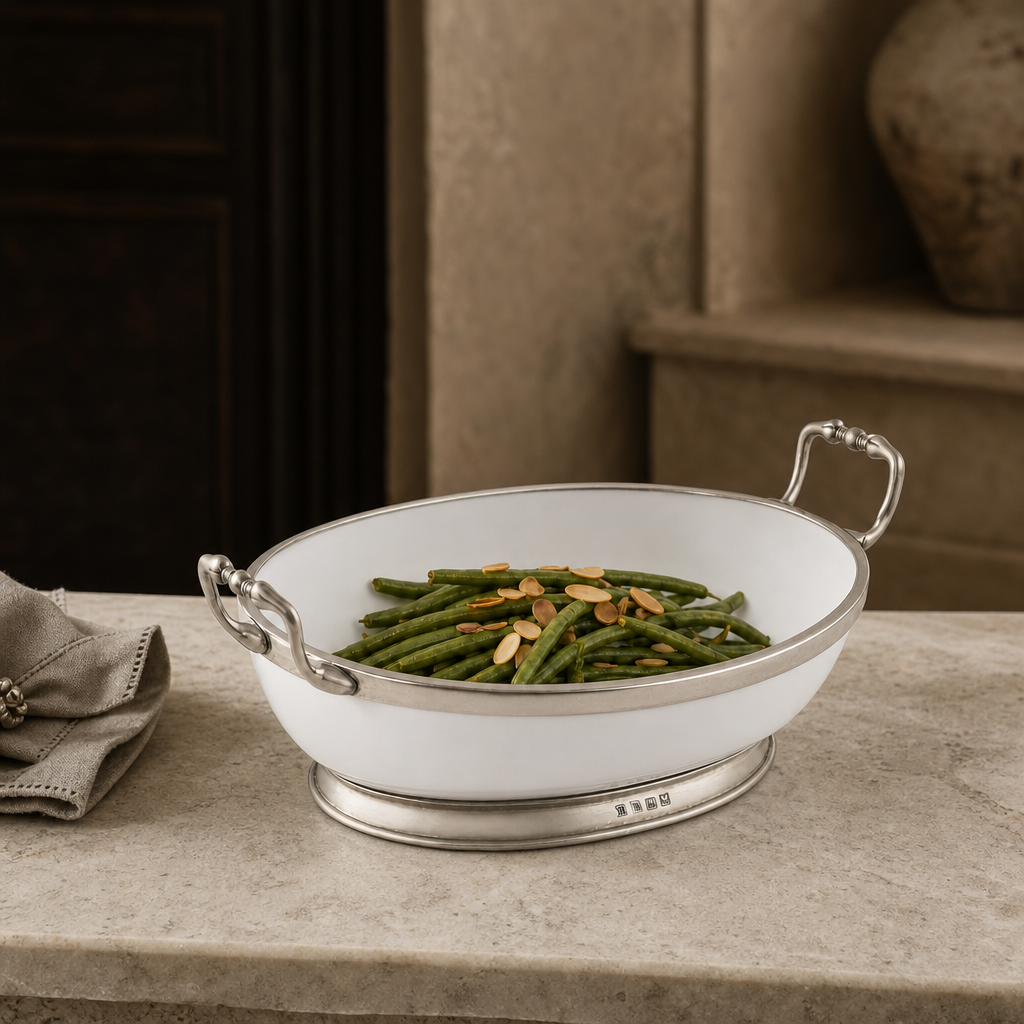 Oval Bowl Porcelain with Handles 3