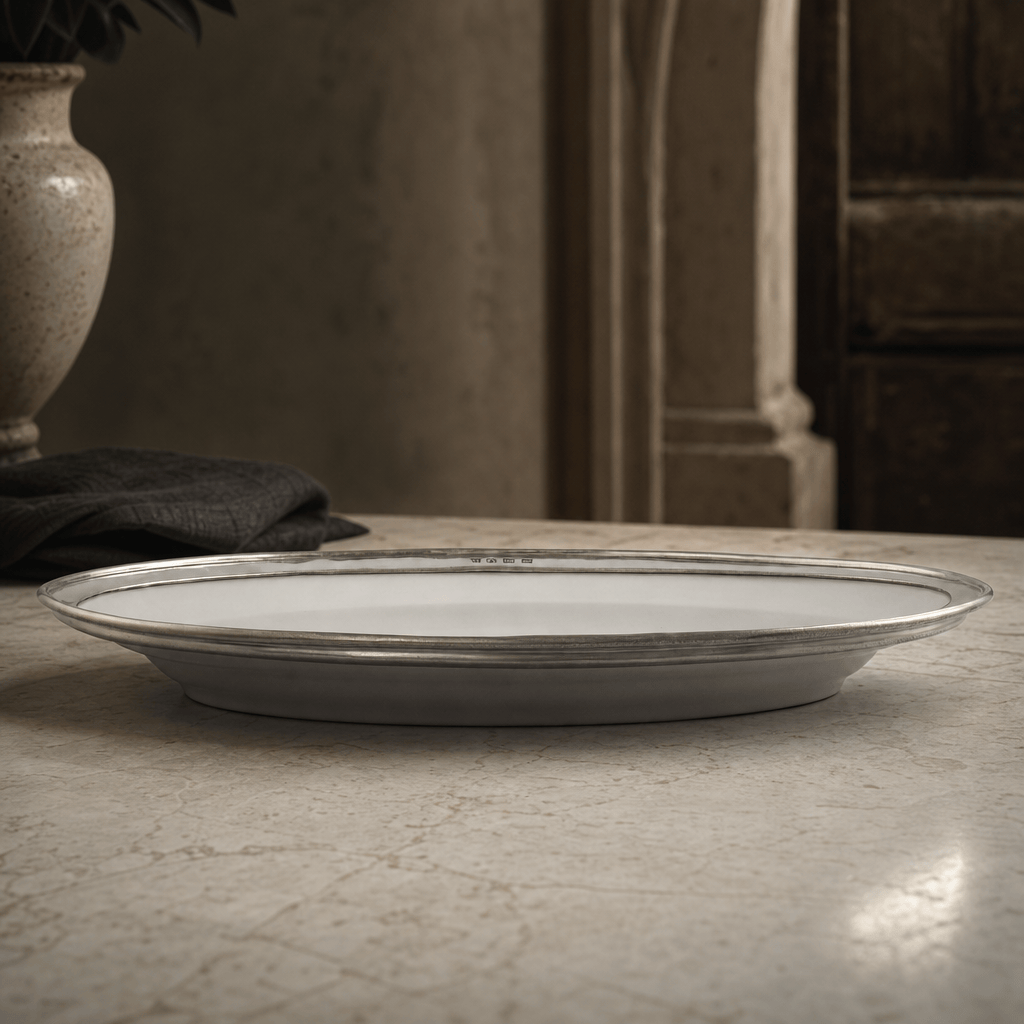 Oval Serving Platter Porcelain Large 2