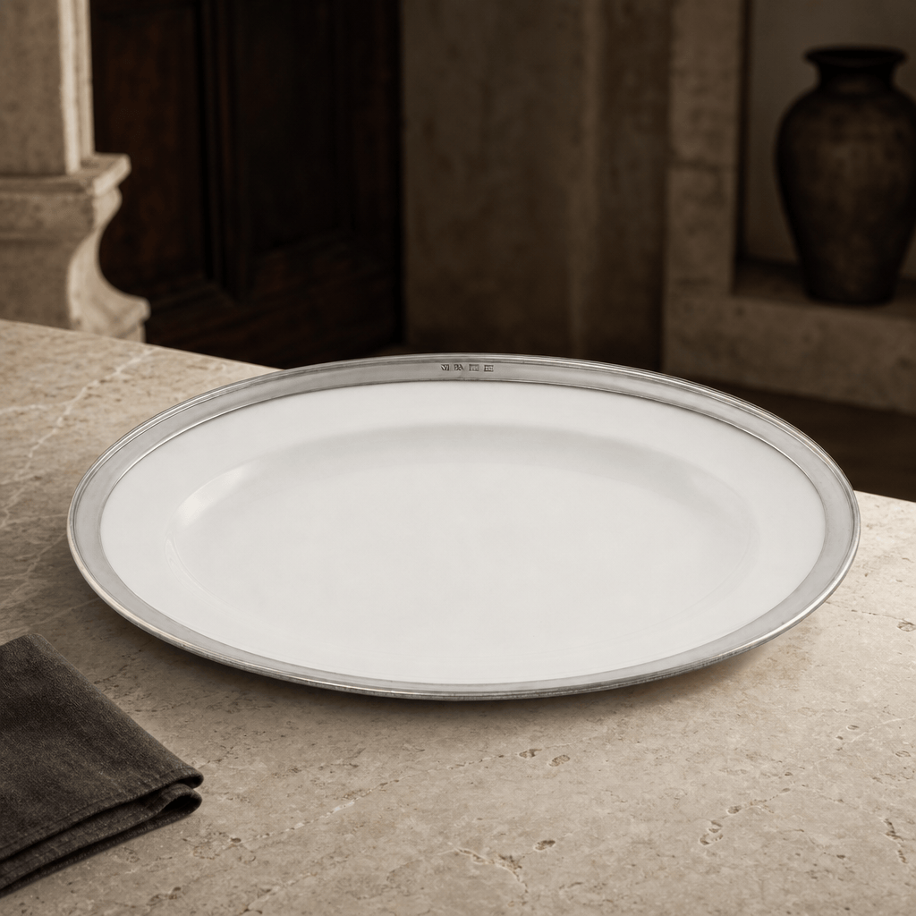 Oval Serving Platter Porcelain Large 4