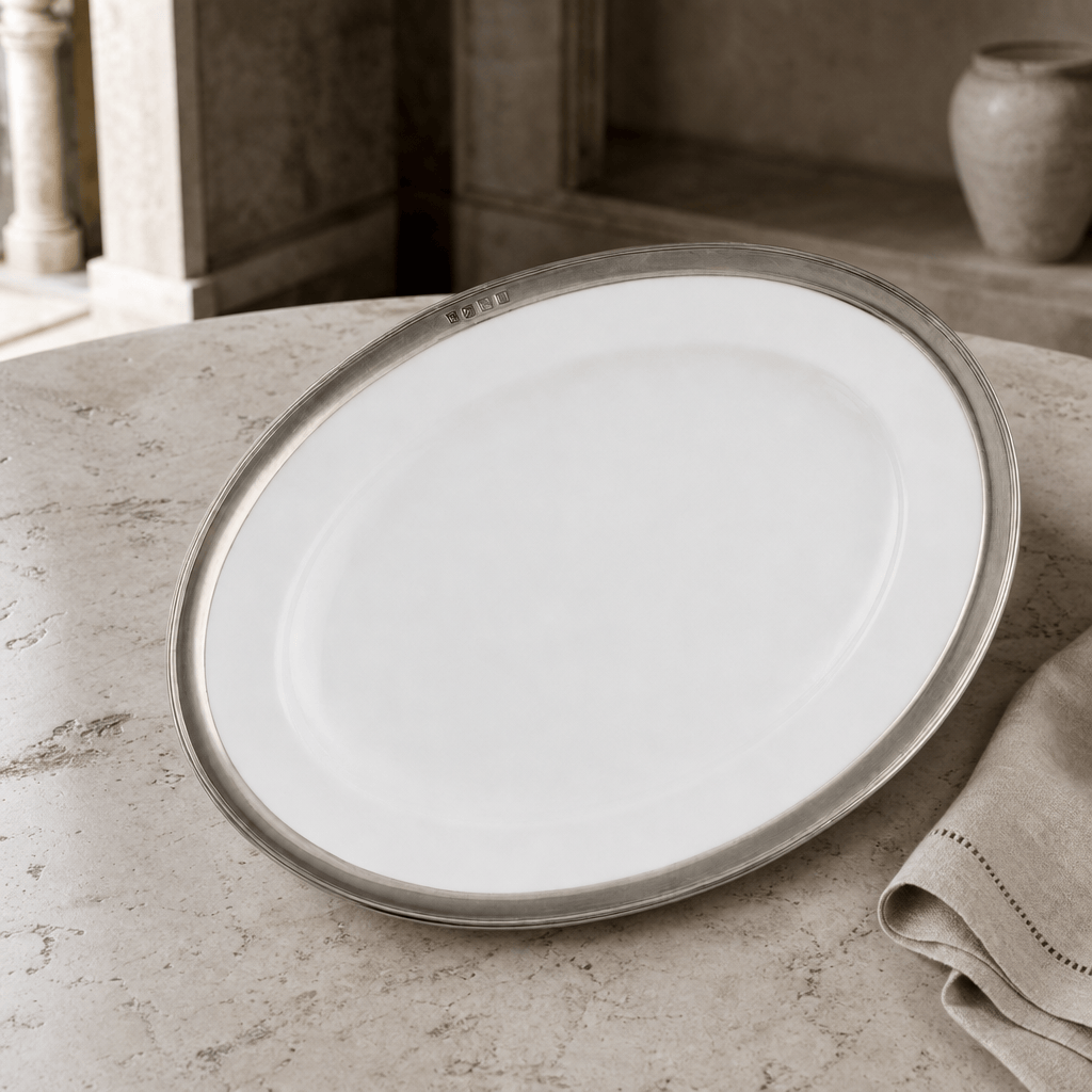 Oval Serving Platter Porcelain Large 5