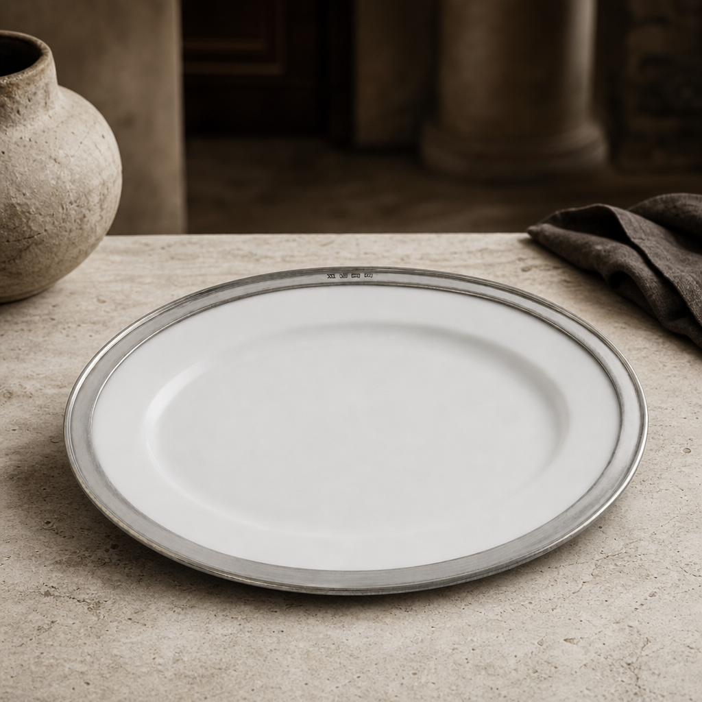 Oval Serving Platter Porcelain Med 4