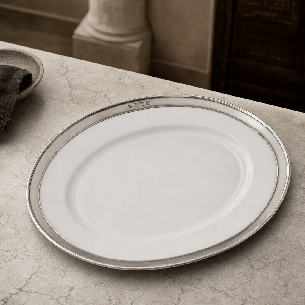 Oval Serving Platter Porcelain Med 5