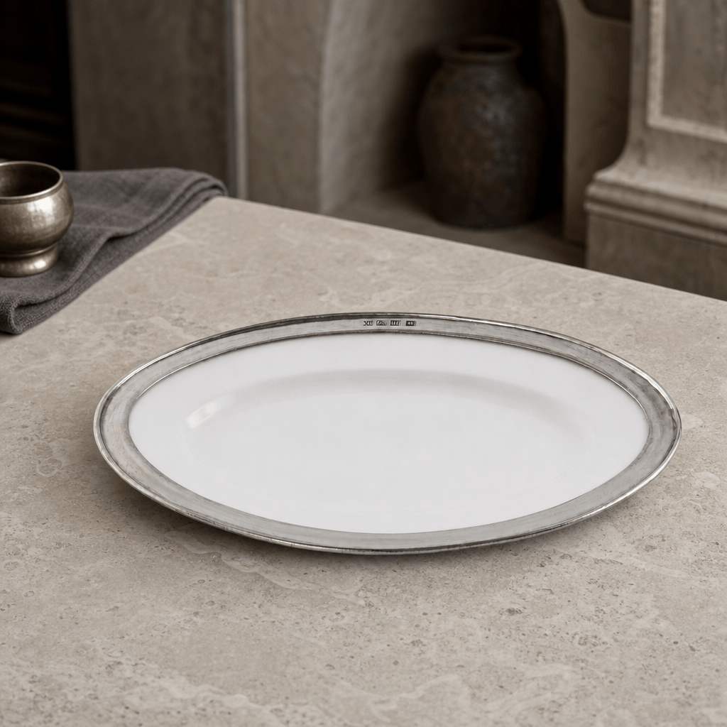 Oval Serving Platter Porcelain Small 5