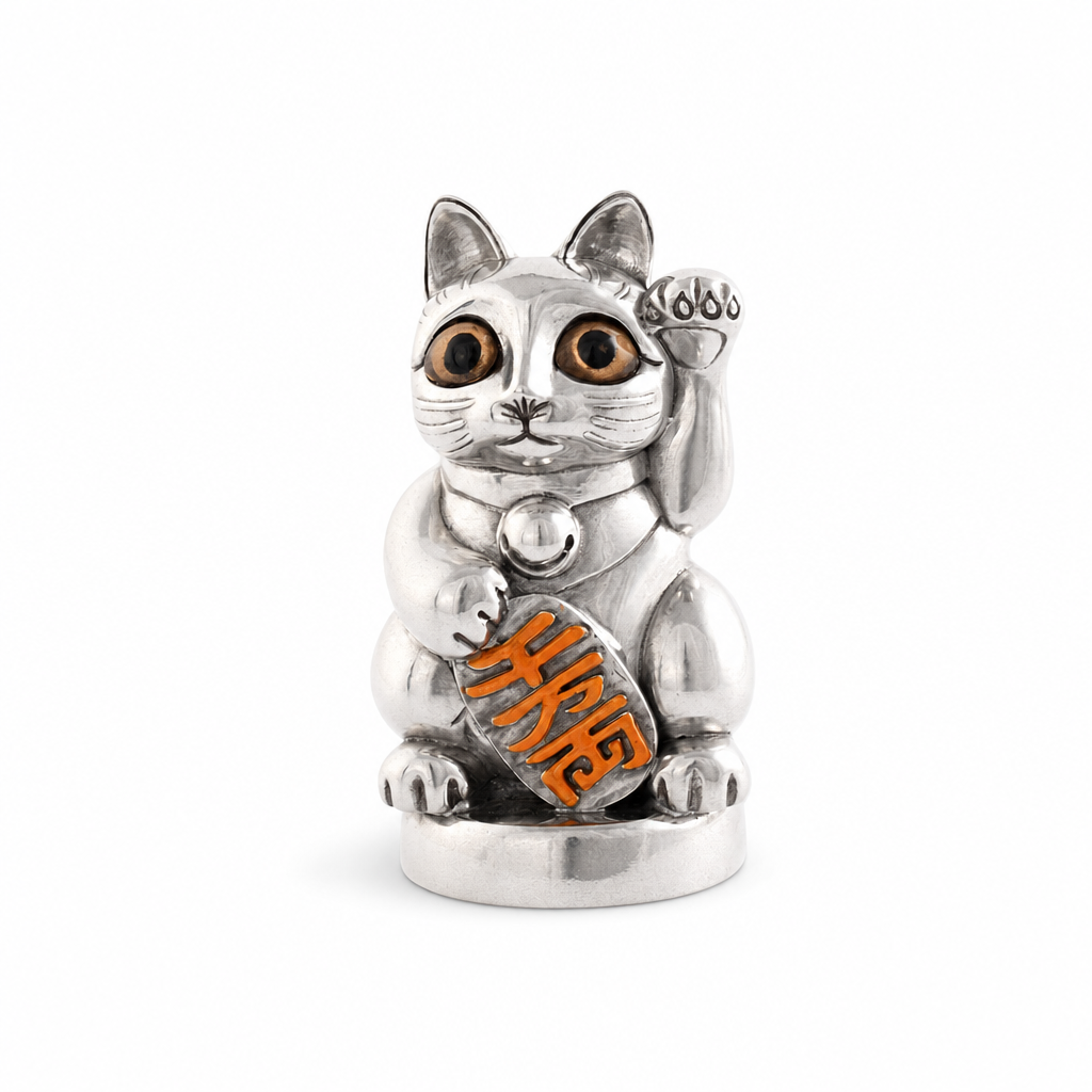 Lucky Cat Pewter Bottle Opener 1