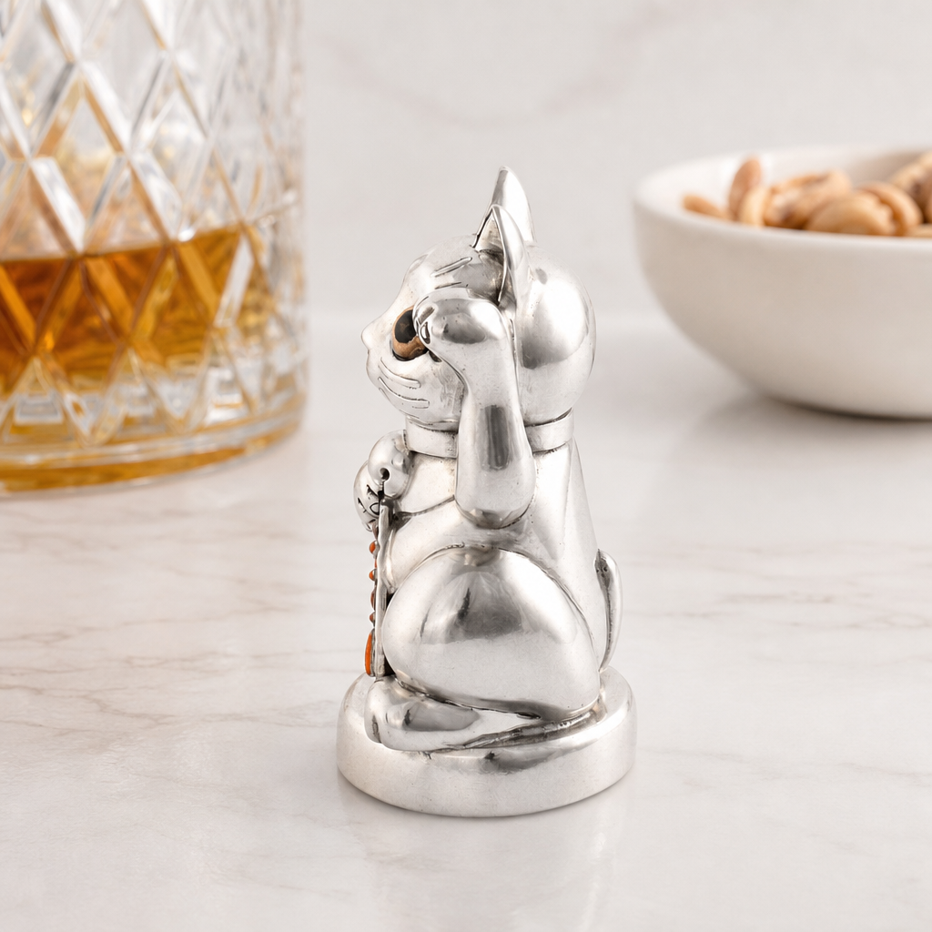 Lucky Cat Pewter Bottle Opener 8