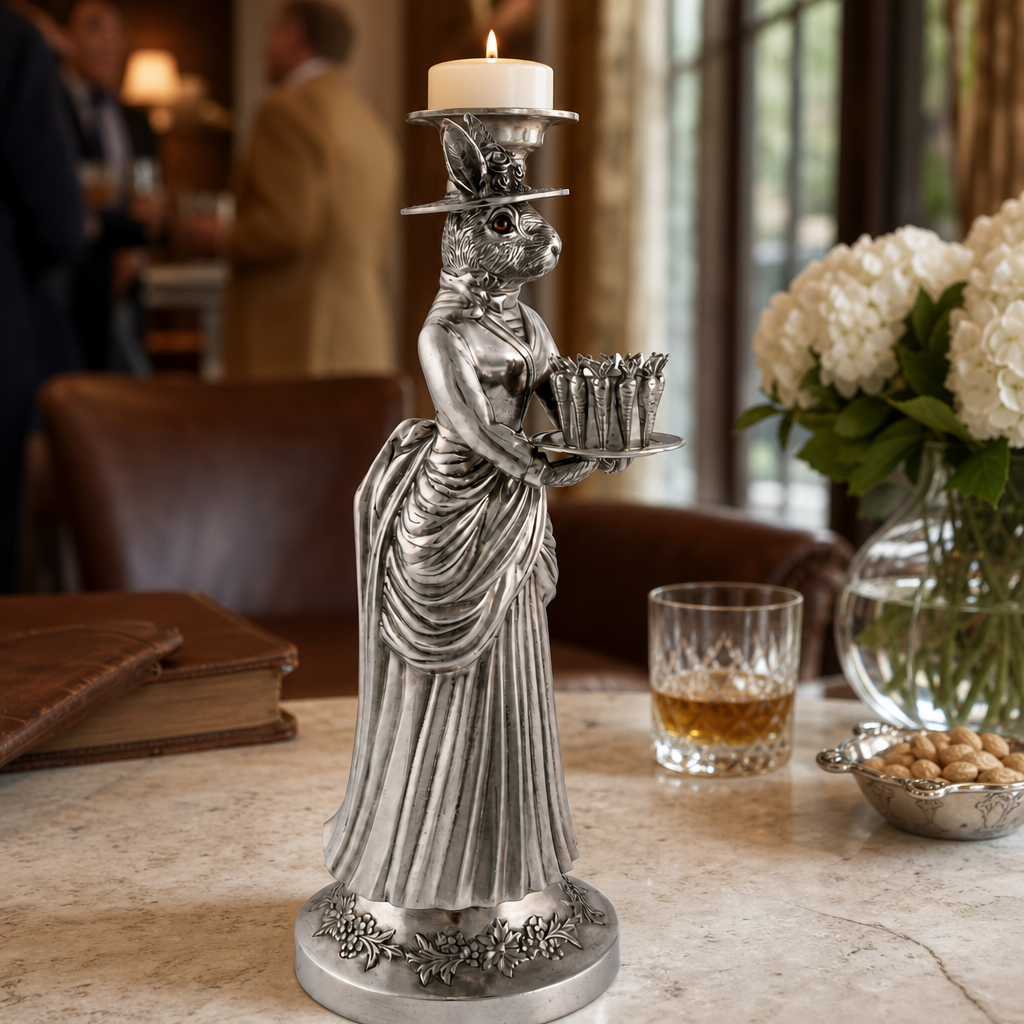 Lady Hare Tall Candlestick 6
