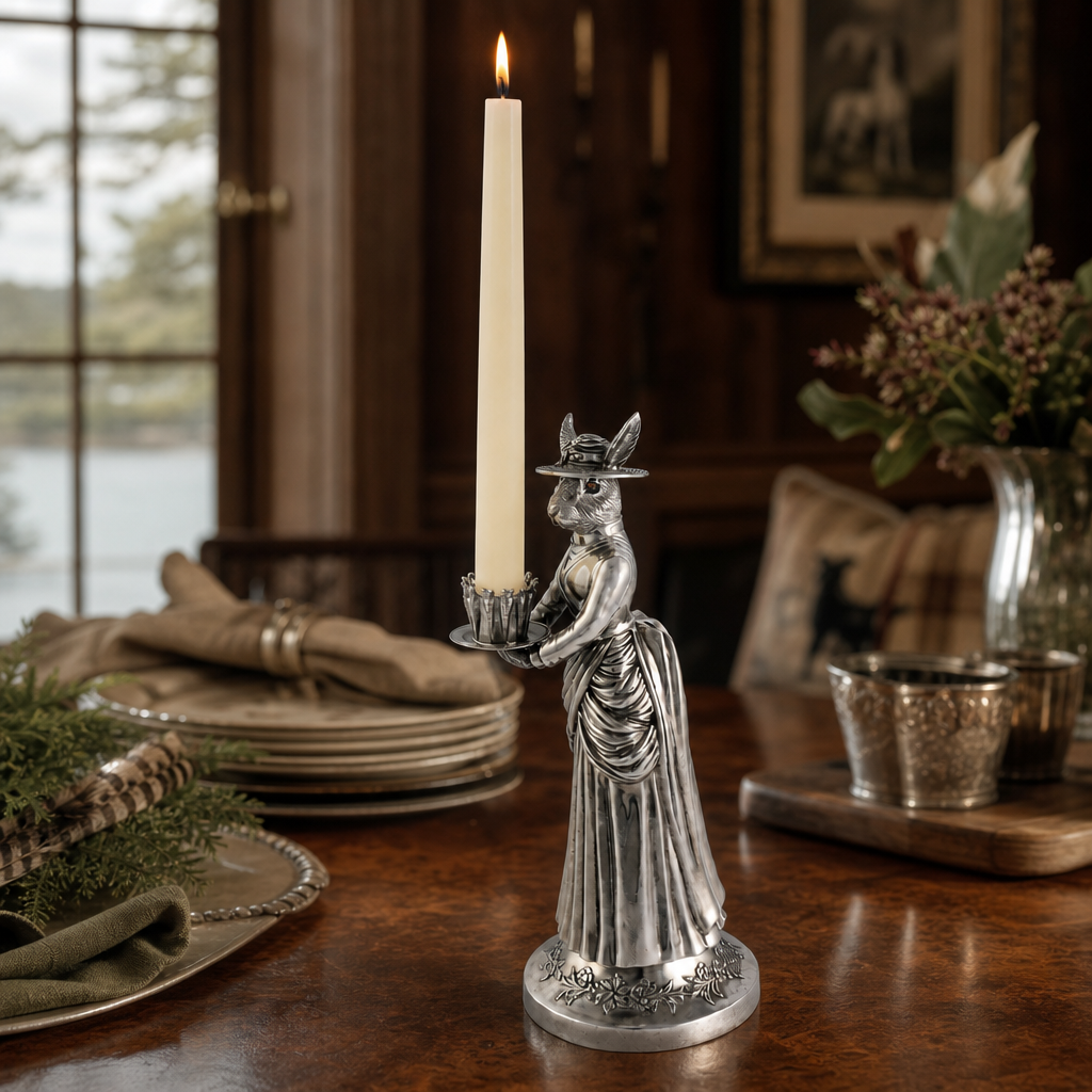 Lady Hare Tall Candlestick 8