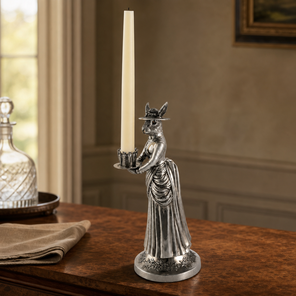Lady Hare Tall Candlestick 4