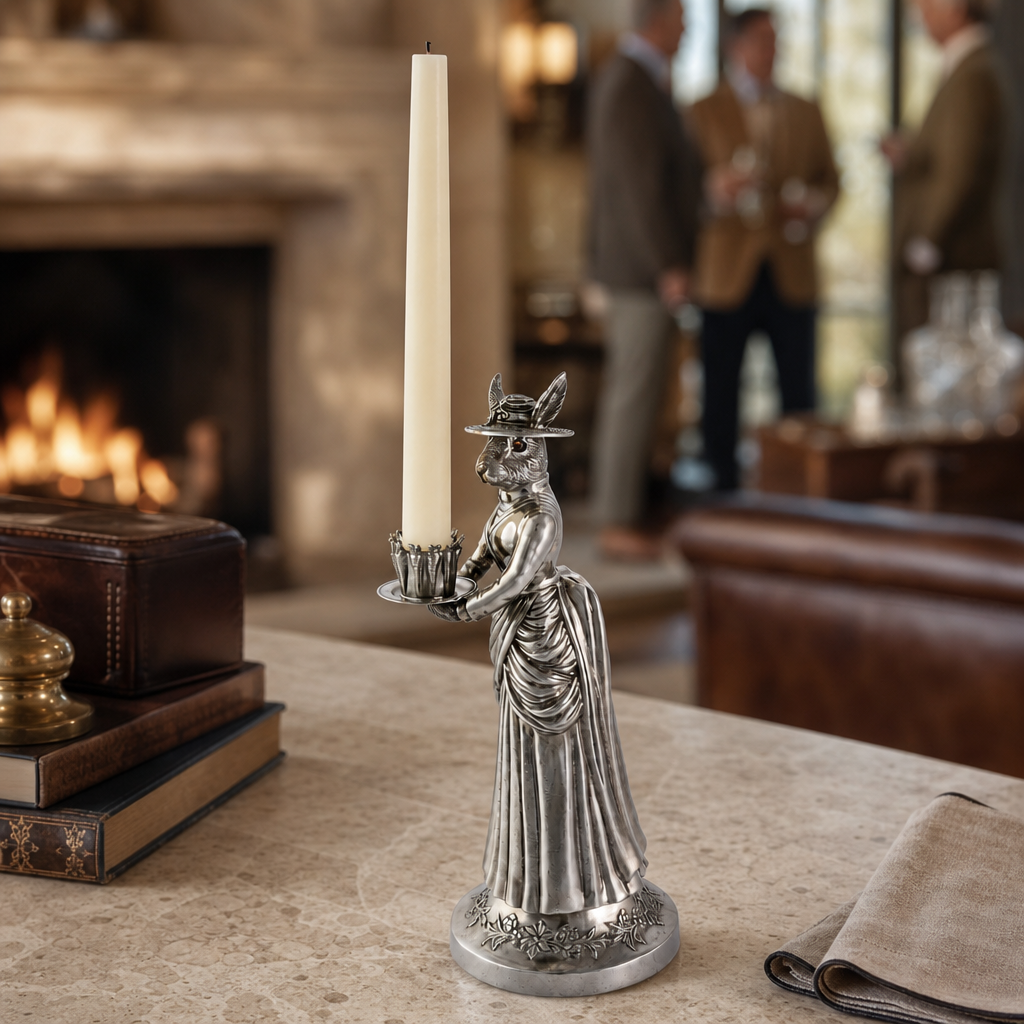 Lady Hare Tall Candlestick 7