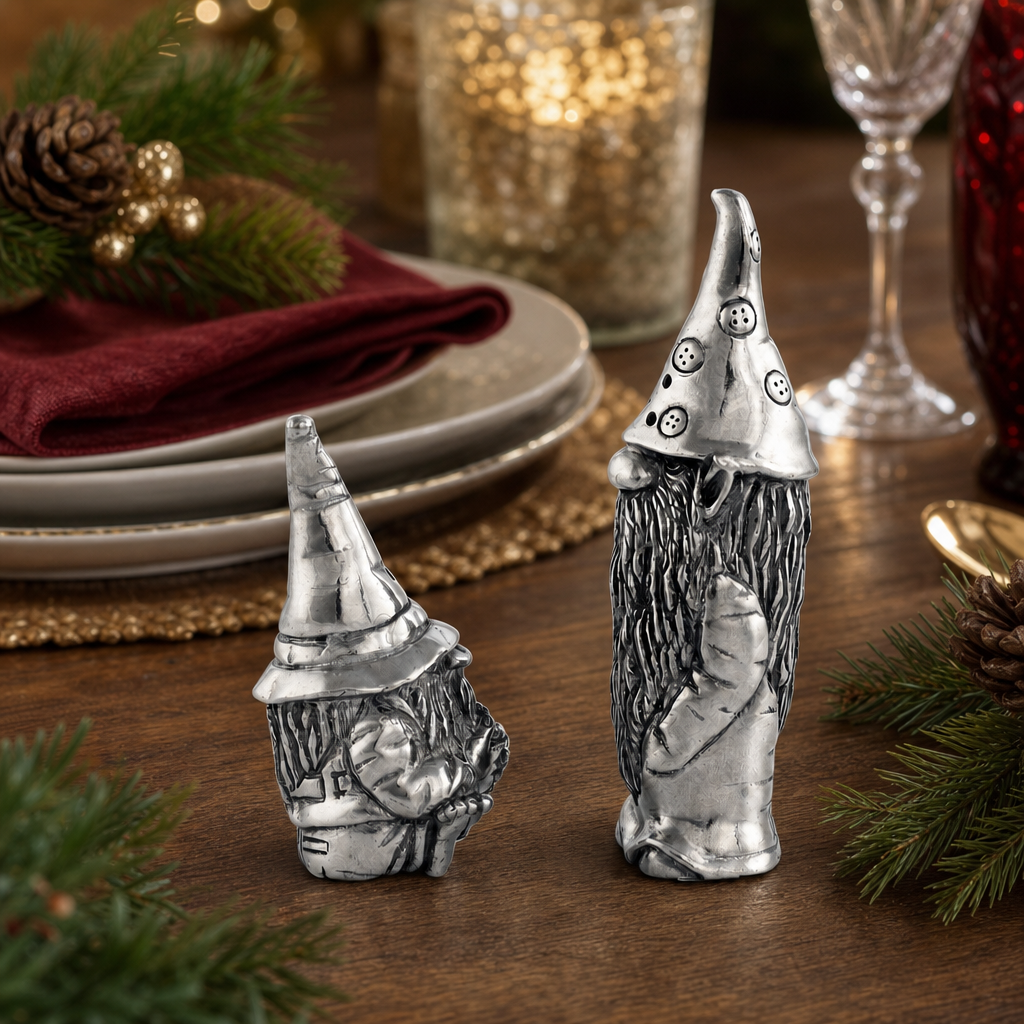 Gnome Pewter Salt and Pepper 3