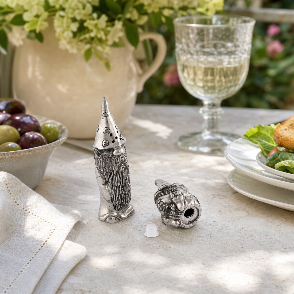 Gnome Pewter Salt and Pepper 9