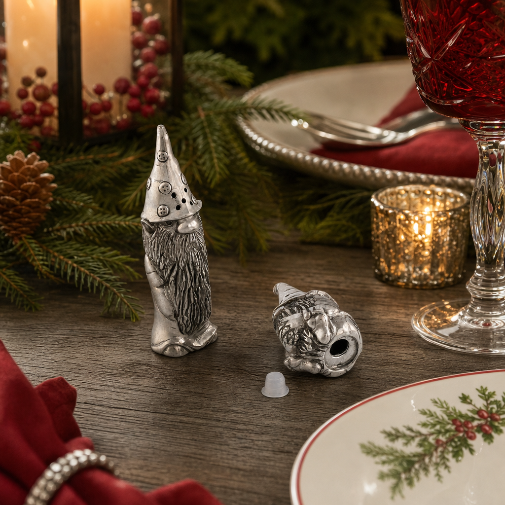 Gnome Pewter Salt and Pepper 6