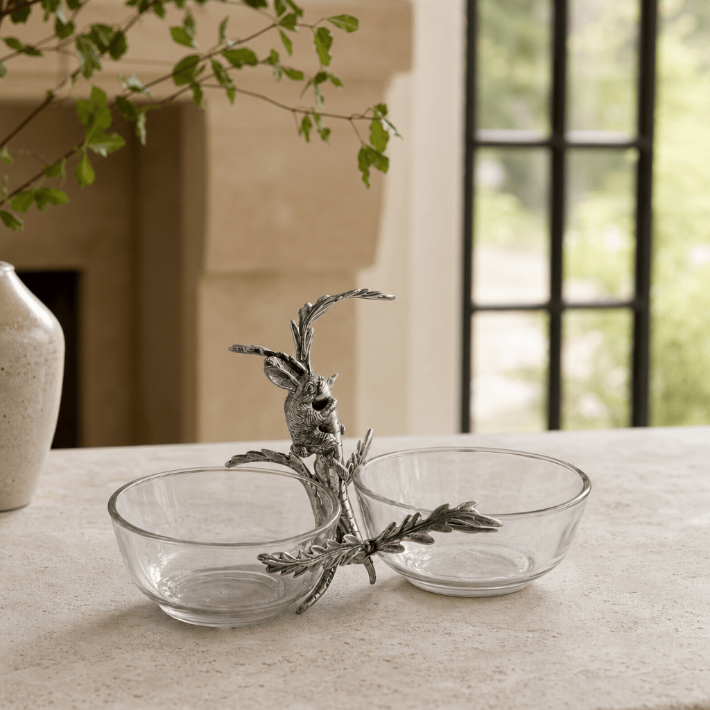 Rabbit / Carrot Double Dish Condiment Server 2
