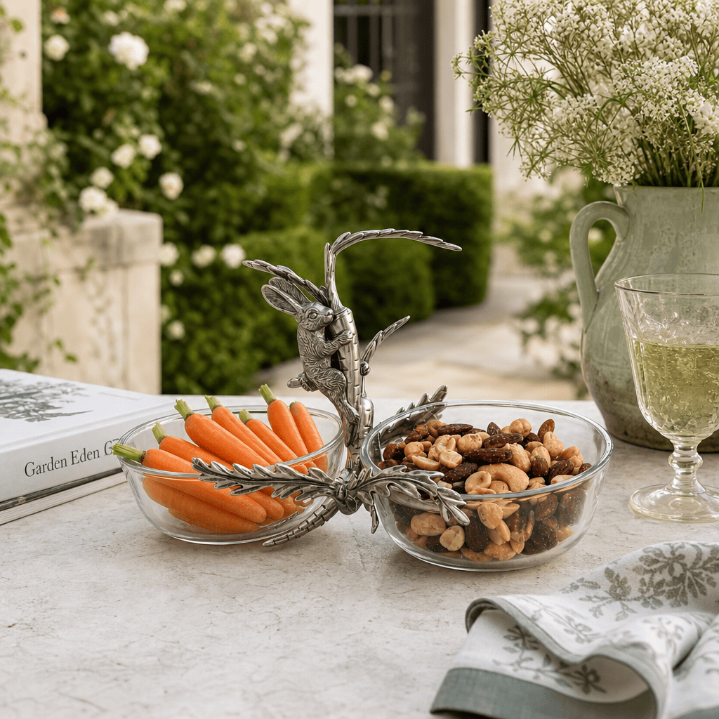 Rabbit / Carrot Double Dish Condiment Server 6