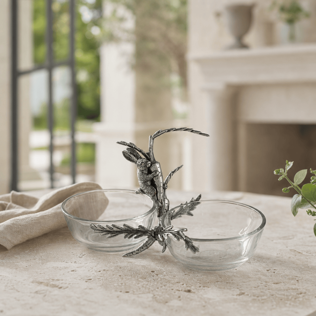 Rabbit / Carrot Double Dish Condiment Server 3