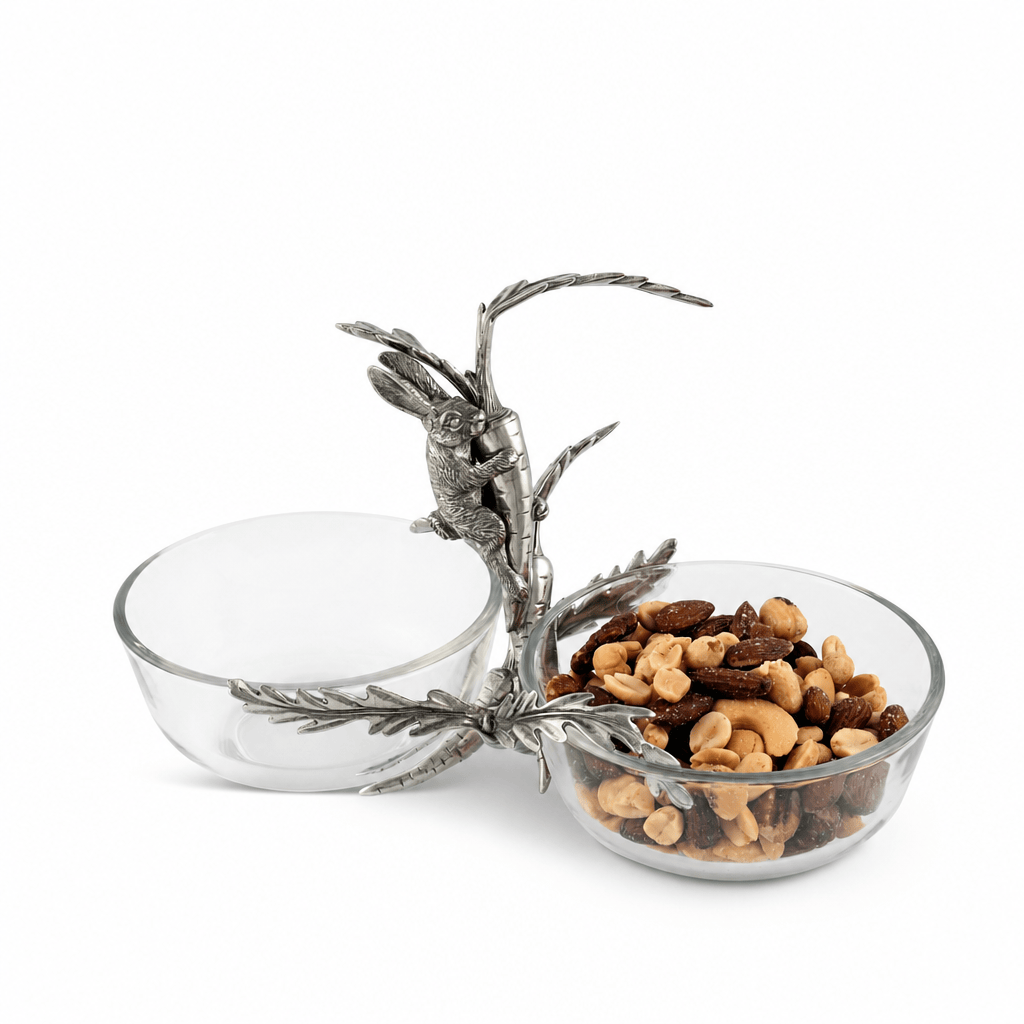 Rabbit / Carrot Double Dish Condiment Server 8