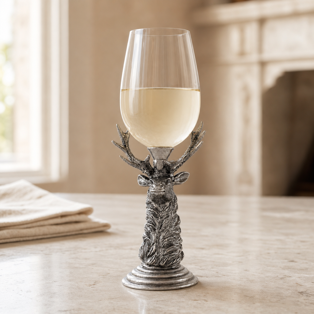 Pewter Elk Stemware 2