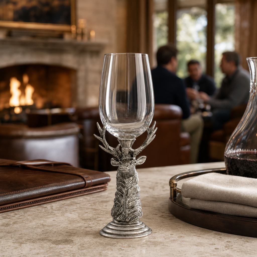 Pewter Elk Stemware 5