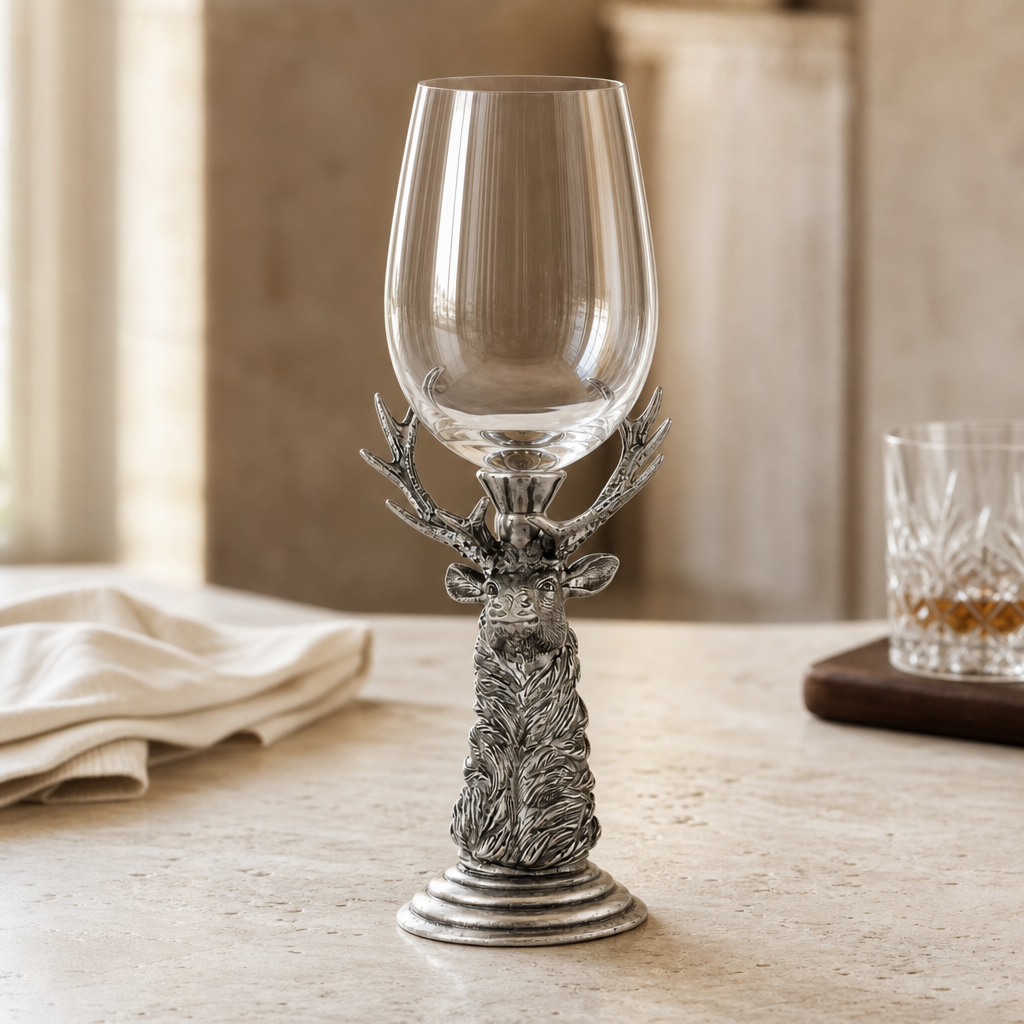 Pewter Elk Stemware 3