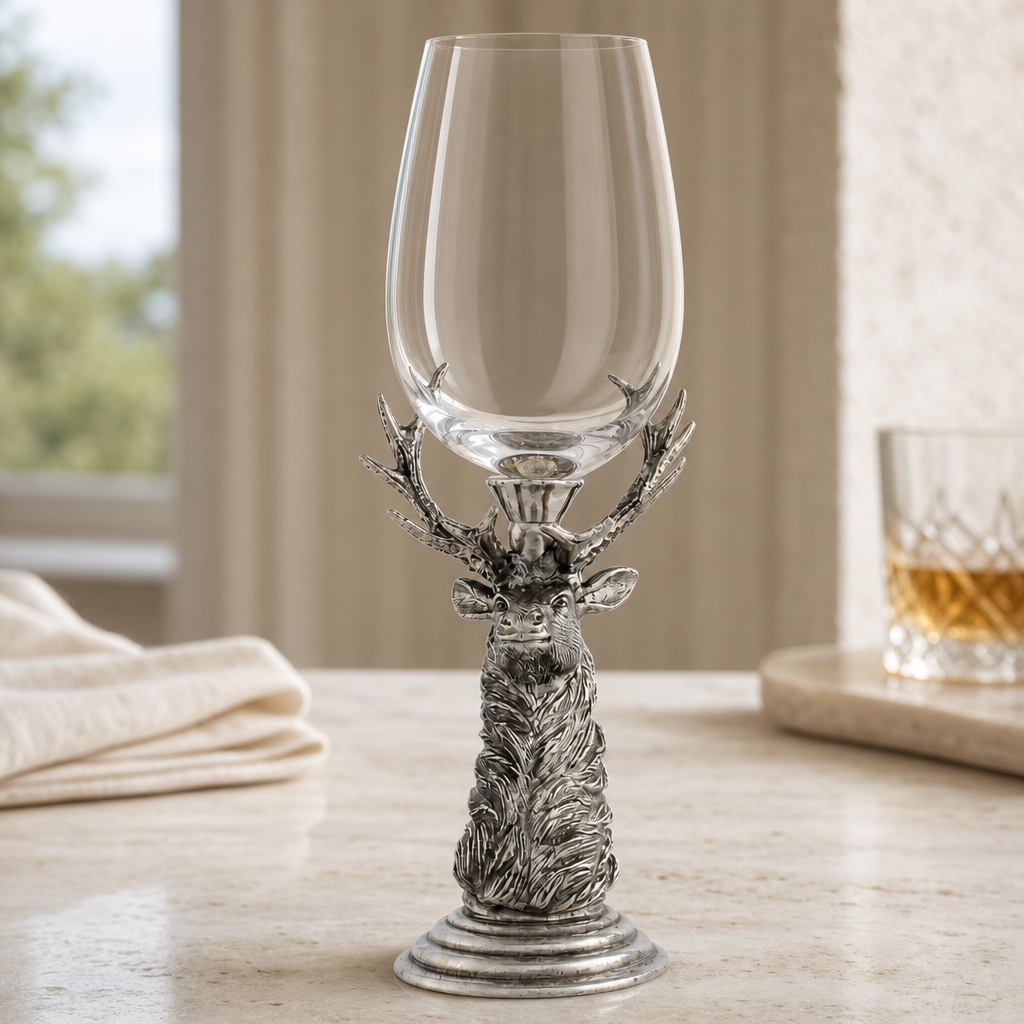 Pewter Elk Stemware 3