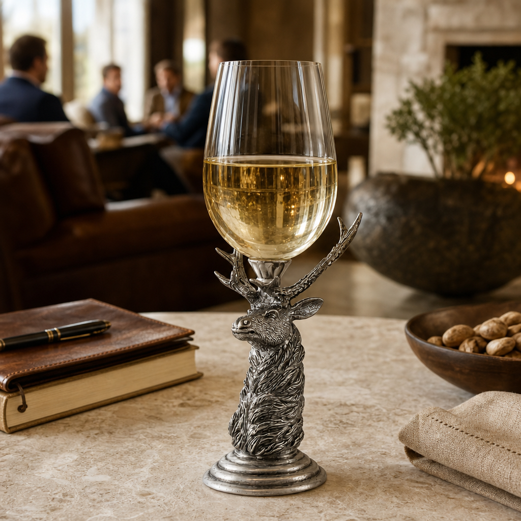 Pewter Elk Stemware 7