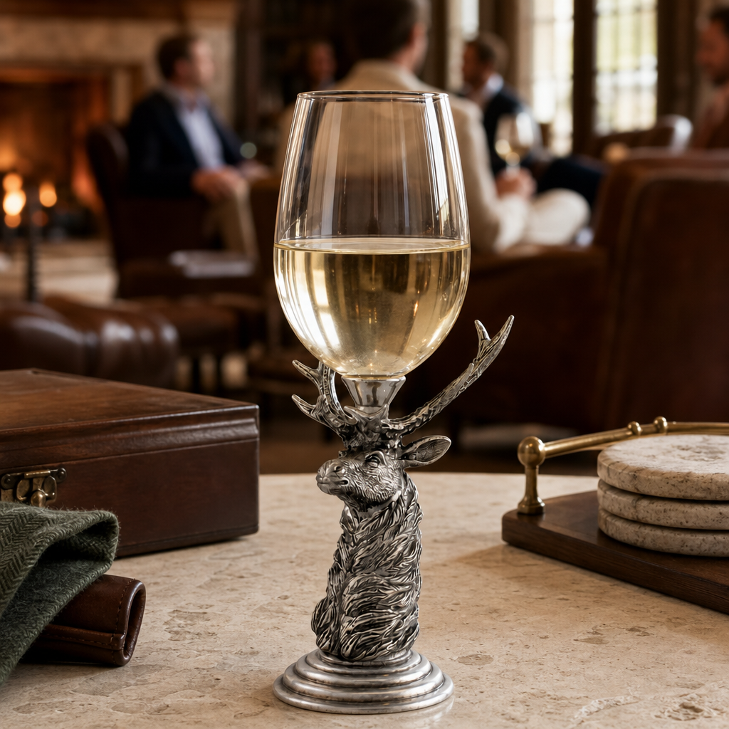 Pewter Elk Stemware 6