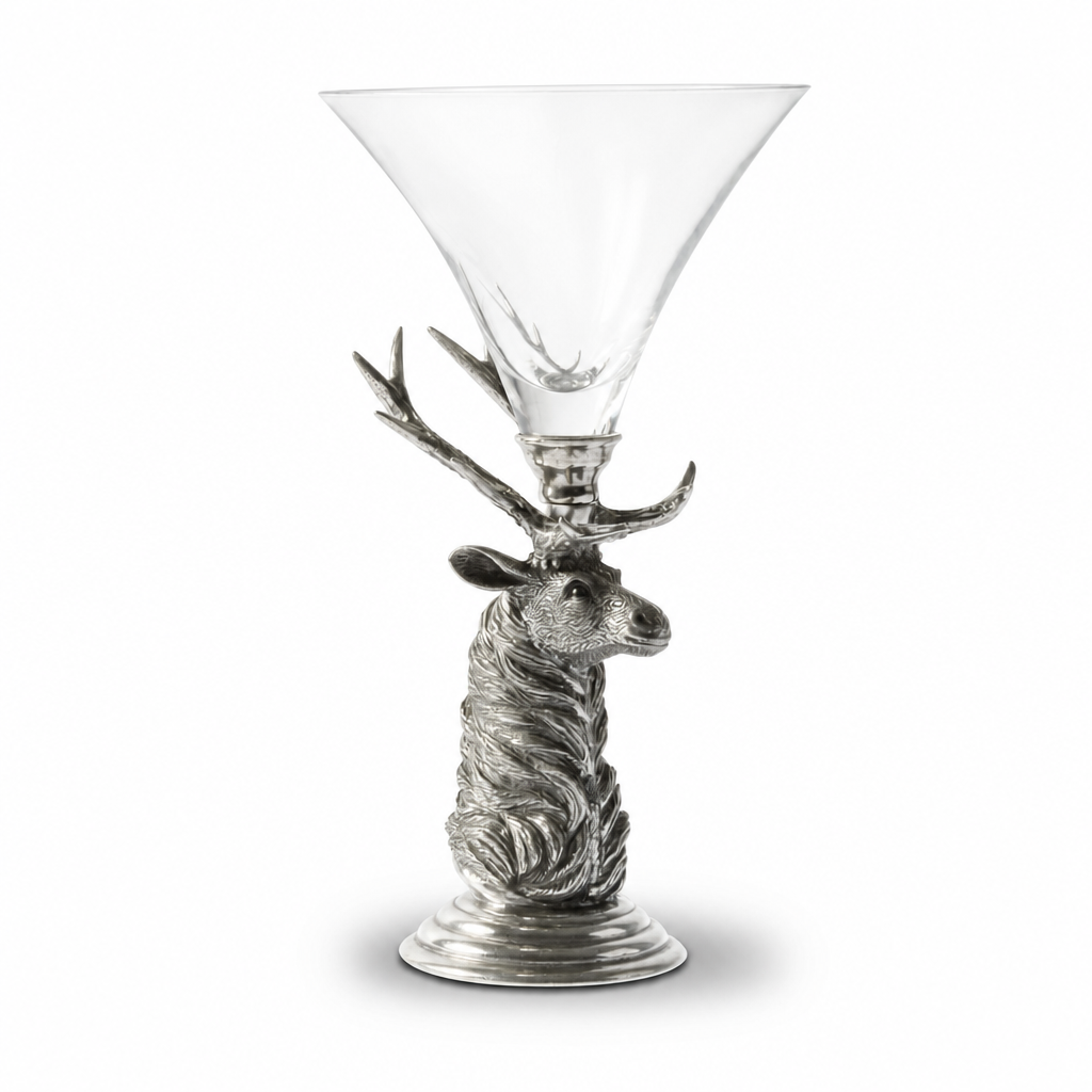 Elk Pewter Stem Cocktail Glass 1