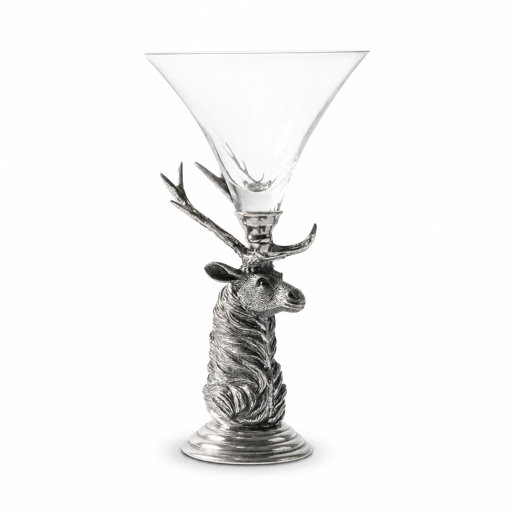 Elk Pewter Stem Cocktail Glass 1