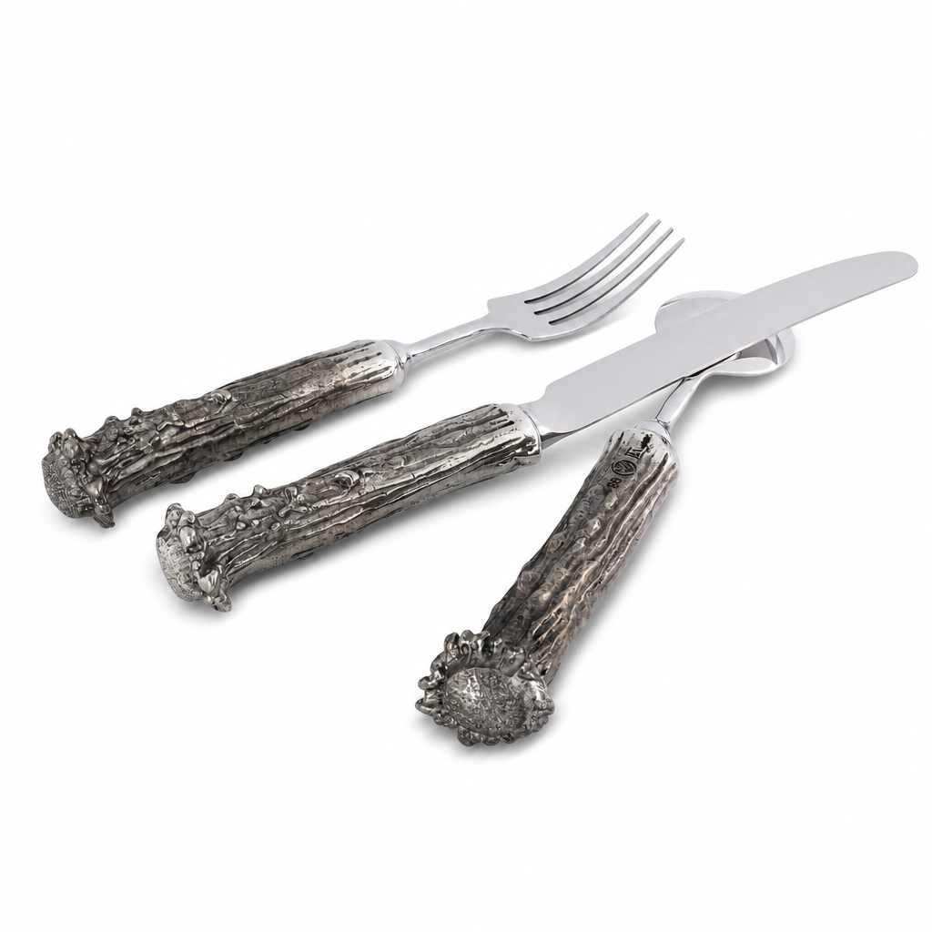 Pewter Antler Flatware Set 7