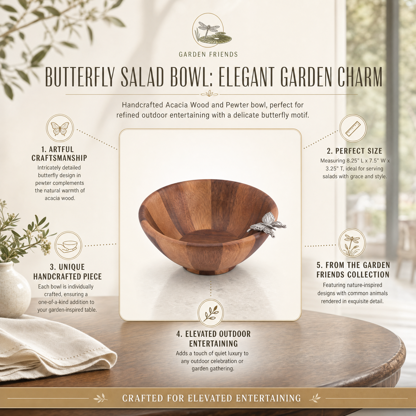 Butterfly Salad Bowl Small 1