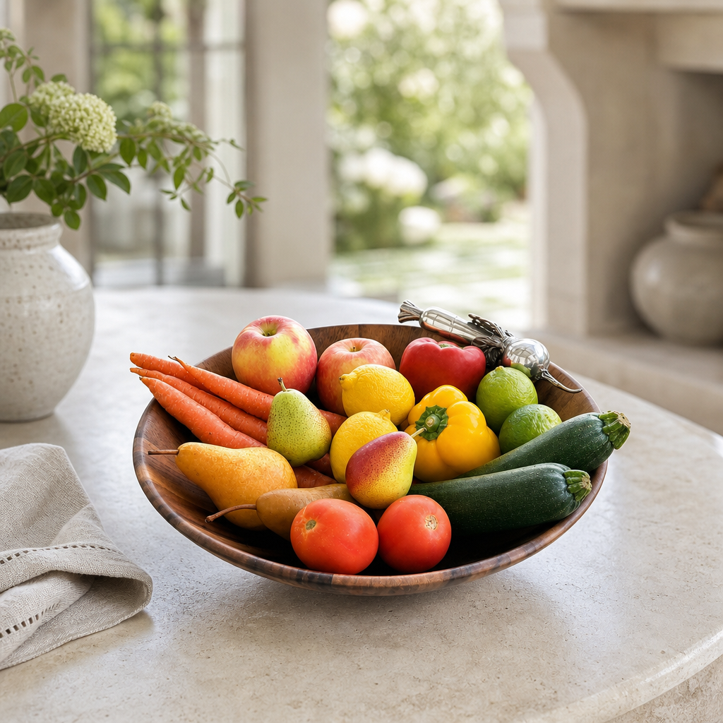 Garden Veggie Salad Serving Bowl 5