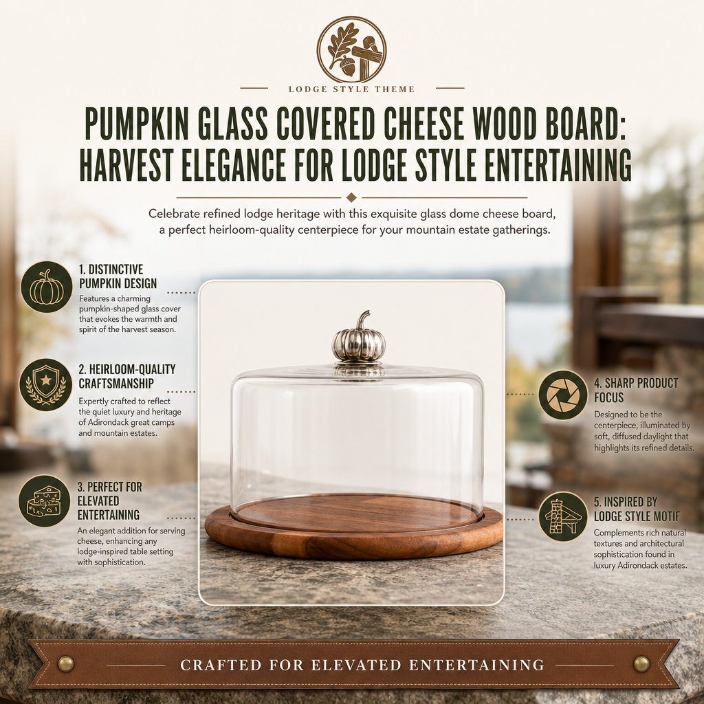 Pumpkin Glass Covered Cheese Wood Board 11