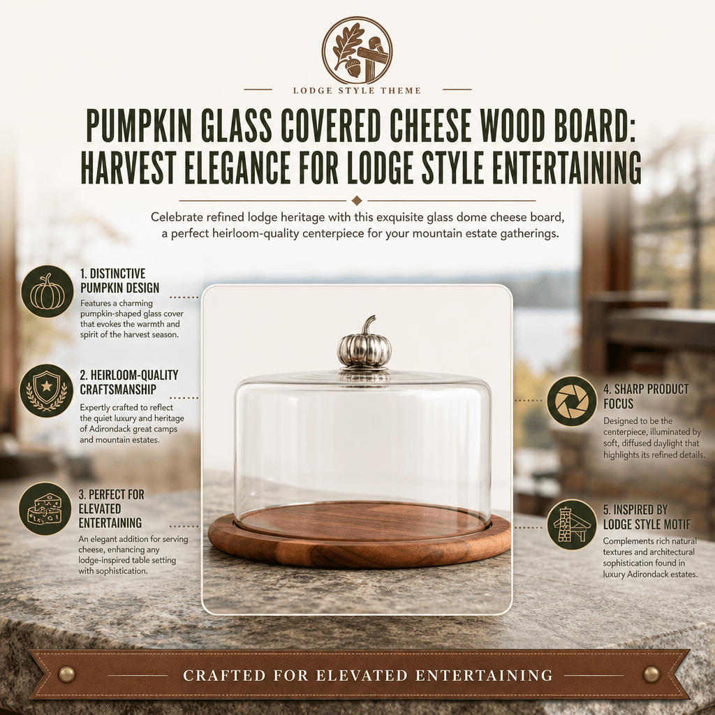 Pumpkin Glass Covered Cheese Wood Board 11