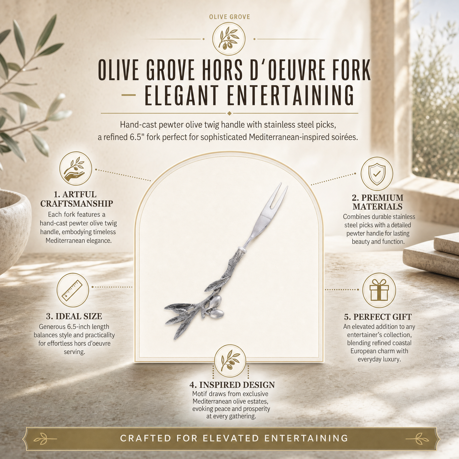 Olive Hors d'oeuvre Fork 1